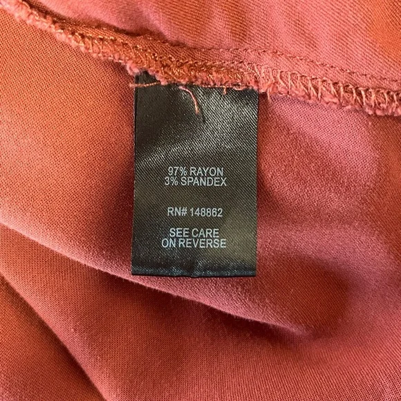 Torrid Plus-Size Burnt Orange Drawstring Waist Shirt Dress Size 3 - Picture 8 of 9